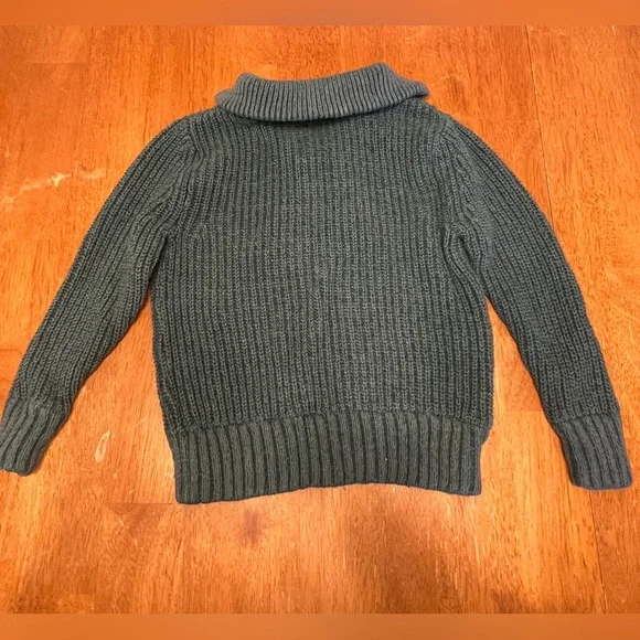 Boys Cat & Jack Quarter Zip Sweater Dark Green Size Small - Picture 4 of 4